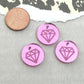 PINK DIAMOND CHARMS Mirrored Laser Cut Acrylic Discs