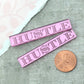 HUSTLE 2 Pink Mirror Cabochons Laser Cut Acrylic Cab