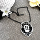 Till Death Custom Initial Cameo Necklace