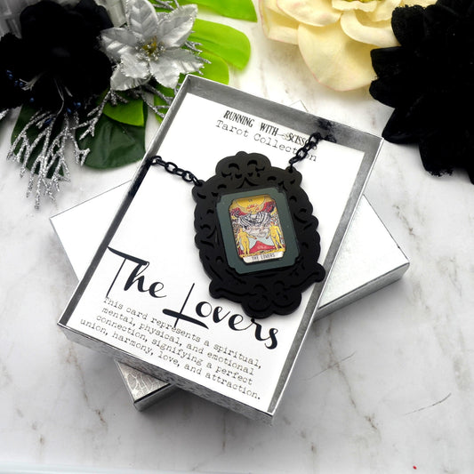 THE LOVERS Tarot Necklace