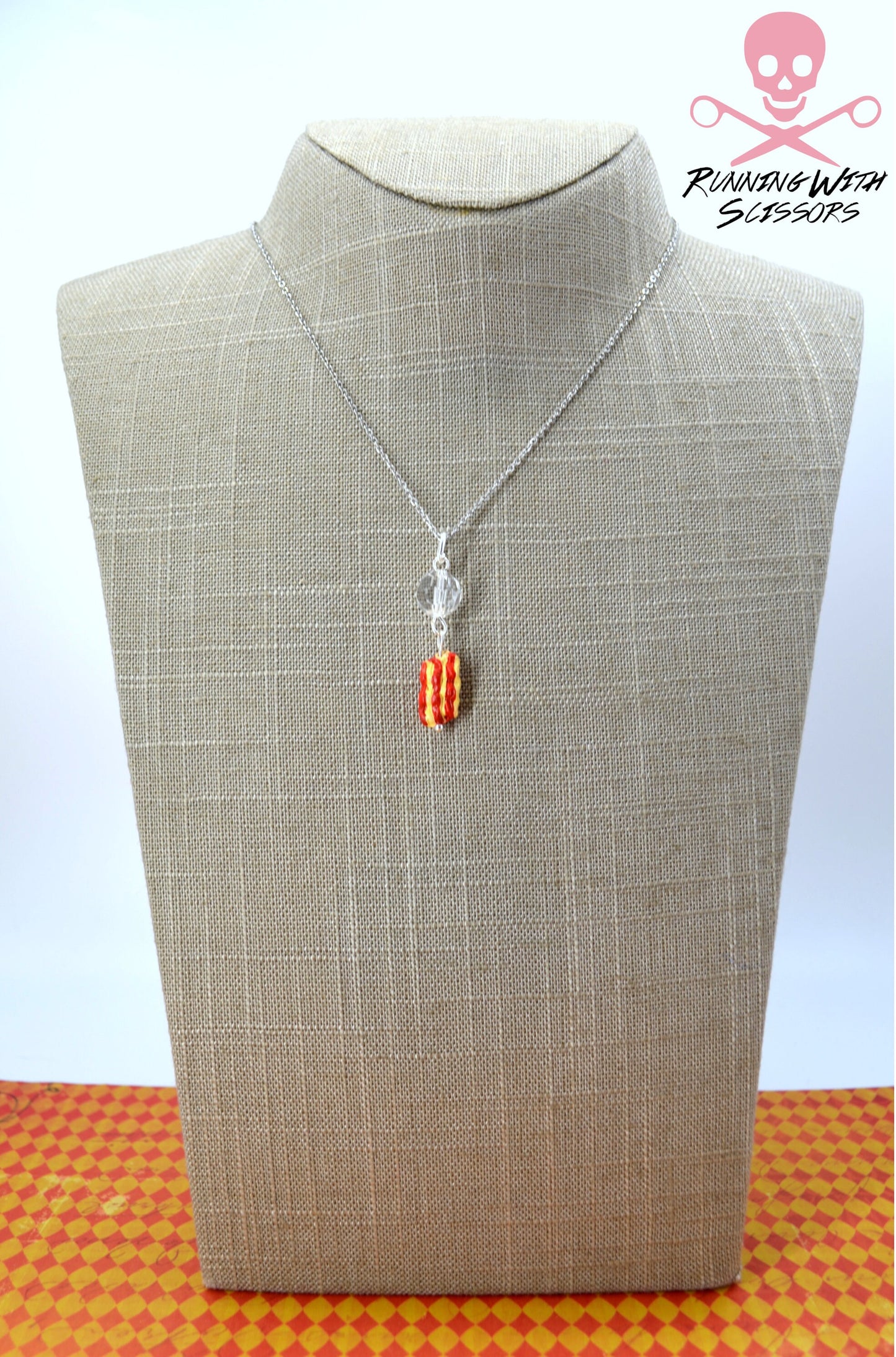 BACON AND EGGS Sending Love 2 Necklace Set