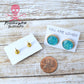 BLUE OPAL STUDS Sending Love 2 Earring Set