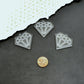 CLEAR DIAMOND CHARMS Engraved Laser Cut Acrylic