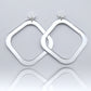 SALE GLAMOROUS HOOPS SILVER- Dangle Laser Cut Acrylic Earrings