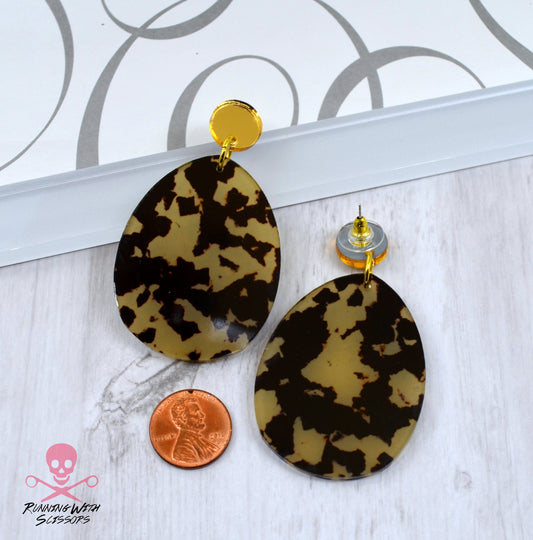 SALE Safari Drop Dangles - Laser Cut Acrylic Earrings