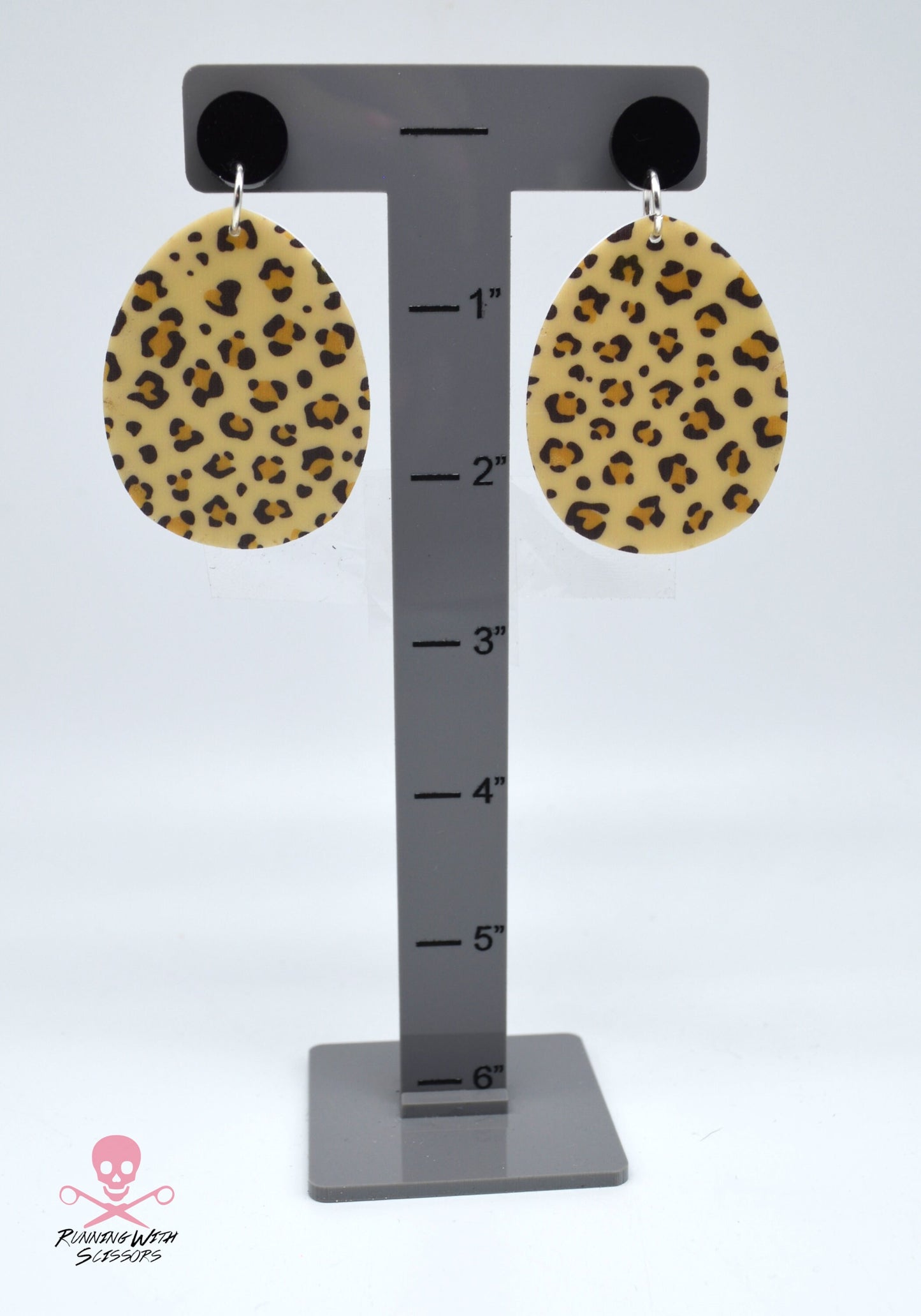 SALE Leopard Drop Dangles - Laser Cut Acrylic Earrings