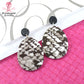 SALE Snakeskin Drop Dangles - Laser Cut Acrylic Earrings