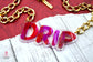 Drip - Laser Cut Acrylic Necklace