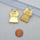 Girl Gang - Gold Mirror Charms - flat back - Laser Cut Acrylic