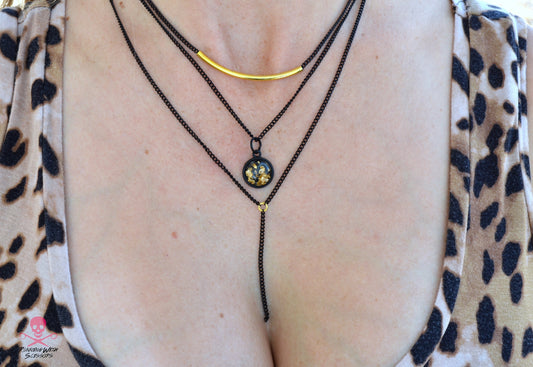 SALE Stay Golden Necklace Trio - Customizable 3 Piece Layering Necklace