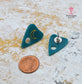 SALE LAGUNA BLUE PLANCHETTE Acrylic Statement Studs