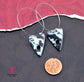 SALE SNAKESKIN PLANCHETTE Acrylic Statement Hoops