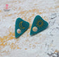 SALE LAGUNA BLUE PLANCHETTE Acrylic Statement Studs