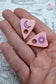 SALE PASTEL PINK PLANCHETTE Acrylic Statement Studs