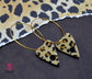 SALE LEOPARD PLANCHETTE Acrylic Statement Hoops