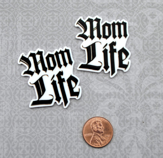 MOM LIFE Word cabochon in UV print Laser Cut Acrylic