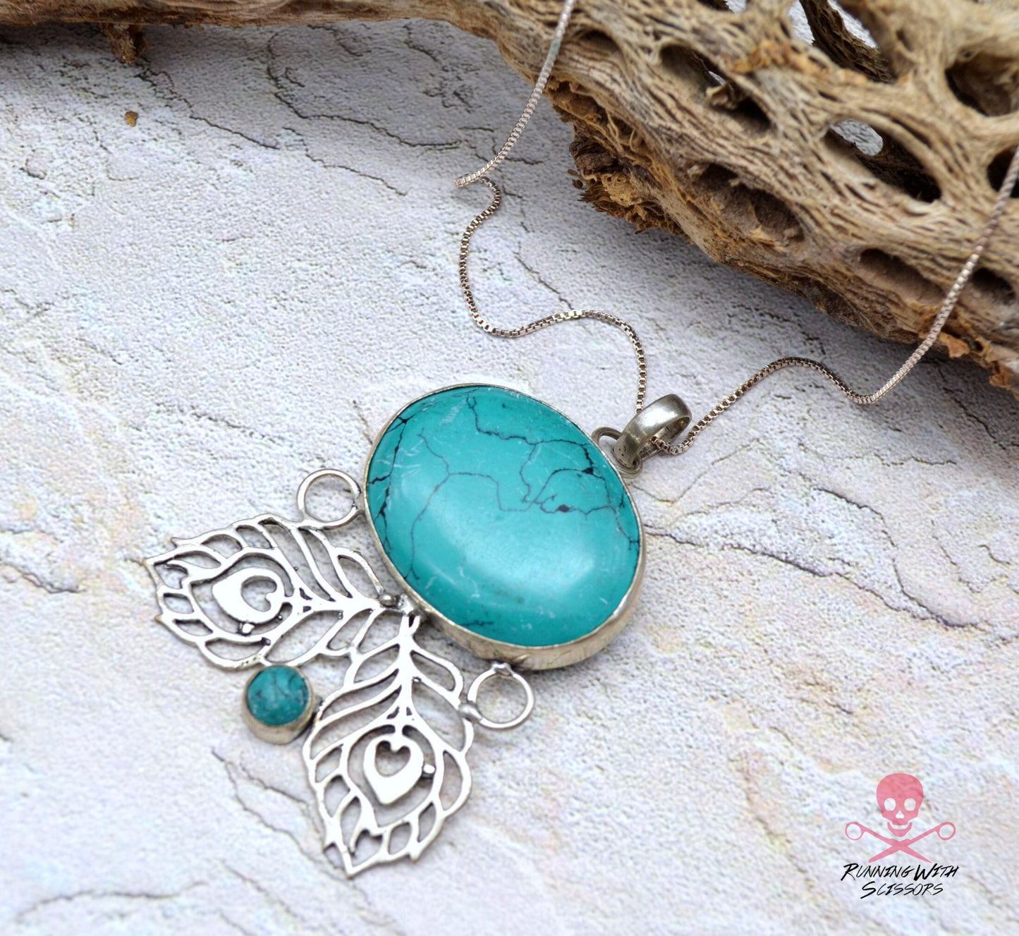 SALE Turquoise Beauty Necklace 925 Sterling Silver
