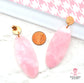 SALE Malibu Dangles in Rose Quartz Marbled Acrylic