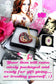 Queen Heart Dangle Earrings - Pink & Gold - Laser Cut Acrylic