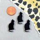 BLACK CATS - Laser Cut Acrylic Cabochons - Set of 3