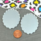 SILVER MIRROR CAMEOS 30x40 mm Frame Settings Laser Cut Acrylic