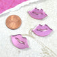 PINK MIRROR  LIPS 3 Pieces In Laser Cut Acrylic