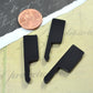 3 CLEAVER CABOCHONS- In BLACK Laser Cut Acrylic