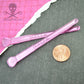 MAKEUP BRUSH CHARMS - Pink Mirror Laser Cut Acrylic - 2 Pieces - Deco - Jewelry