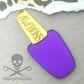 XL Purple Mirror Nail Boss Polish Cabochon in Laser Cut Acrylic