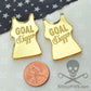 GOAL DIGGER Gold Mirror Cabs Cabochons flat back Laser Cut Acrylic