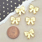 MINI SKULL BOWS Gold Mirror Cabochons in Laser Cut Acrylic