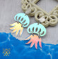 SALE Jellyfish Dangles - Laser Cut Acrylic Earrings