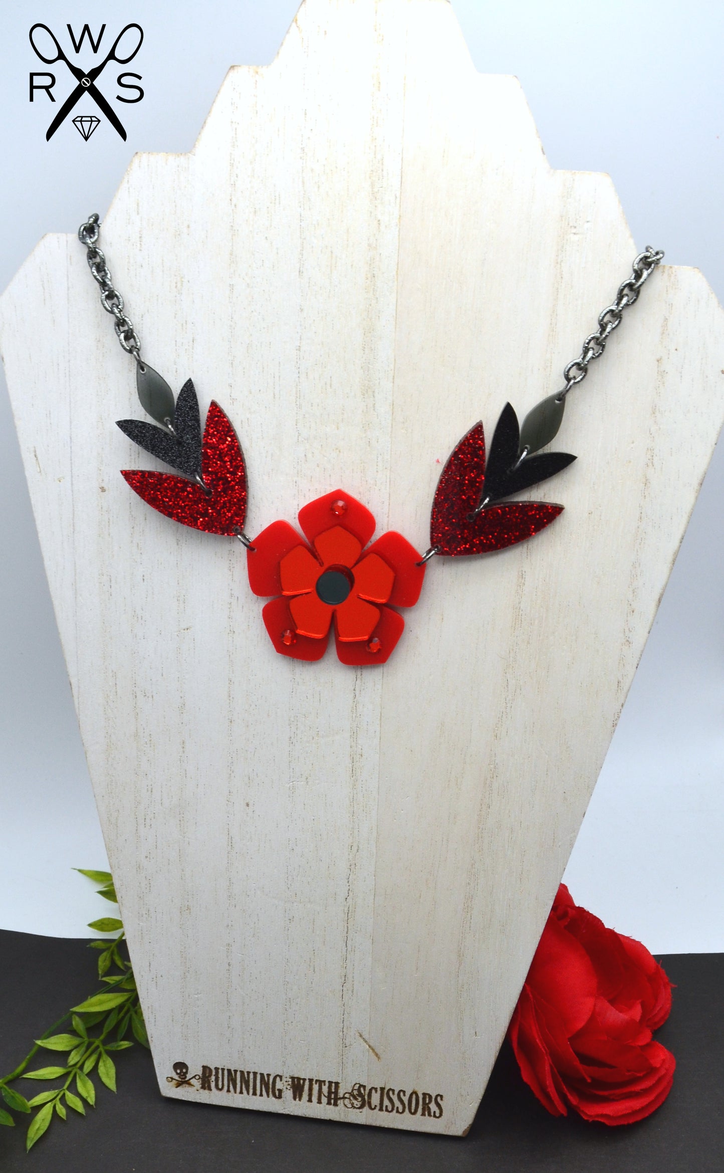 SALE RIO in Red - Laser Cut Acrylic Necklace