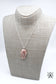 Rose Quartz Coffin Necklace 925  Sterling Silver