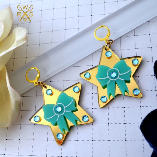 SALE Sweetheart Star Earrings Laser Cut Acrylic