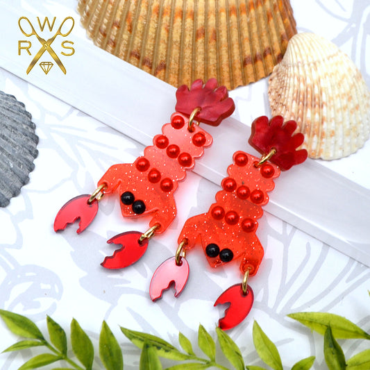 You're my Lobster Laser Cut Acrylic Earrings